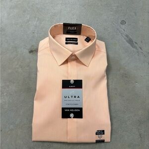 Van Heusen, Men’s Size‎ 14-14 1/2, 32|33, Slim Fit, Wrinkle Free Shirt